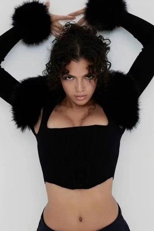 Pretty Exclusive Fur Top
