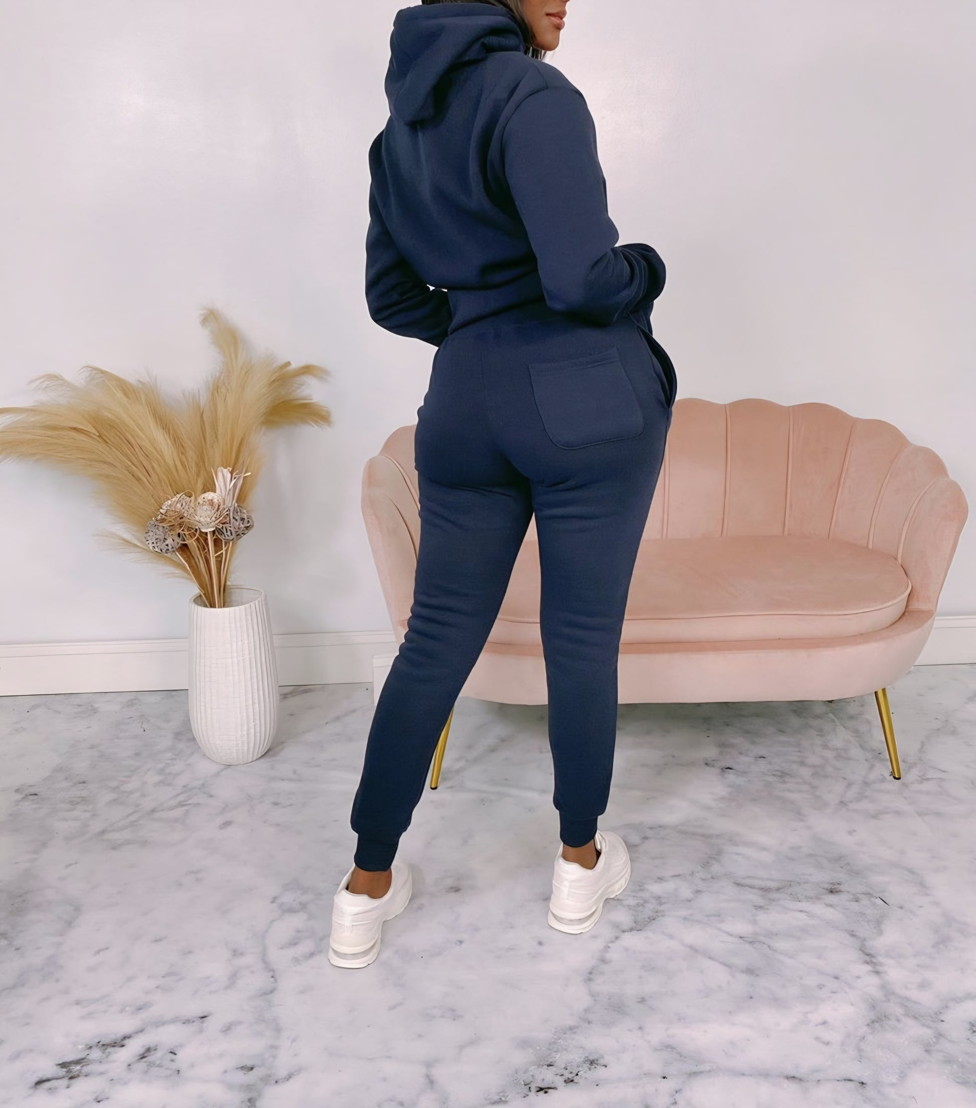 2 Piece Fleece Navy Set