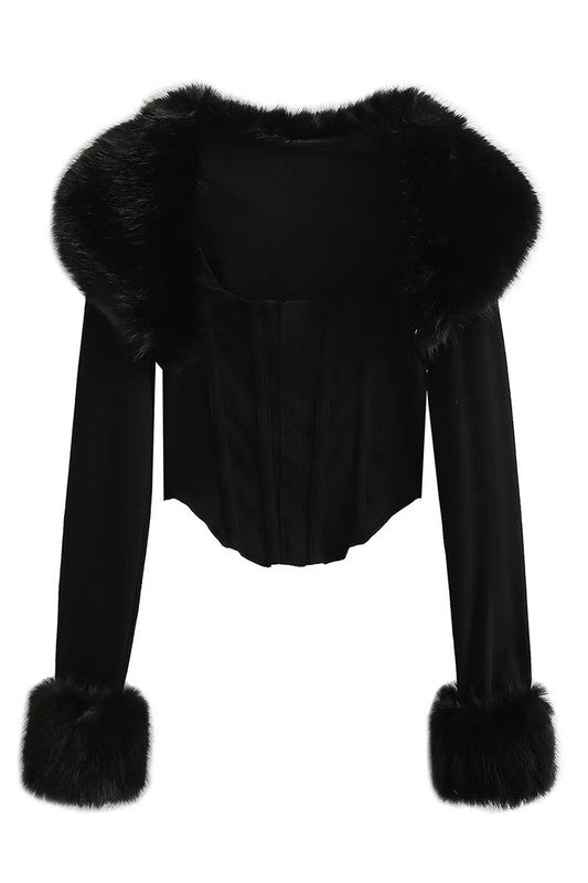 Pretty Exclusive Fur Top